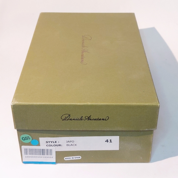 Daniele Ancarani black leather w red soles footbed sandals, EU41, NWT - Picture 13 of 13